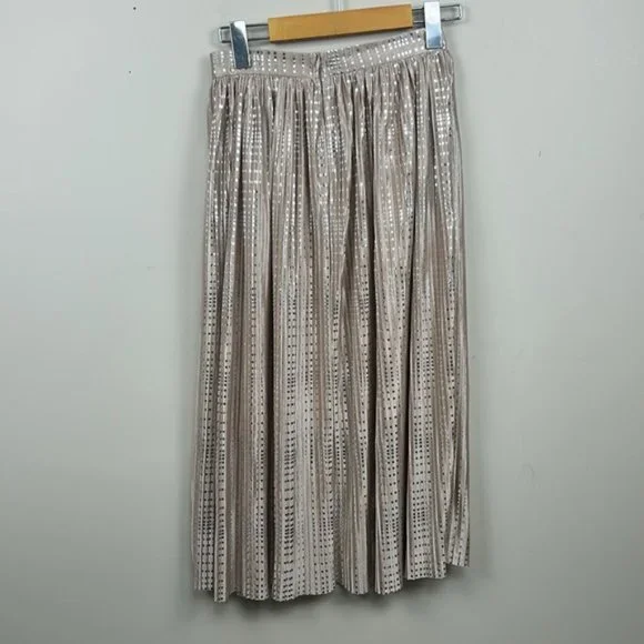 ANTHROPOLOGIE Sabina musayev cassia shine pleated skirt - Picture 6 of 10